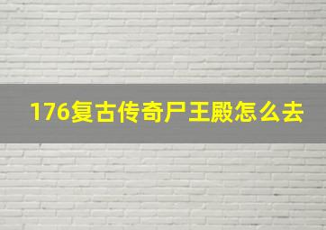 176复古传奇尸王殿怎么去