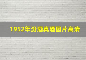 1952年汾酒真酒图片高清