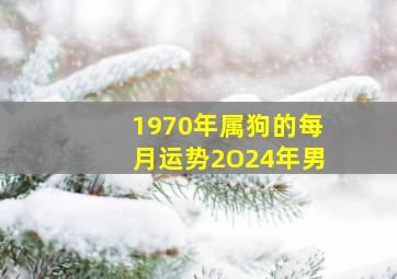 1970年属狗的每月运势2O24年男