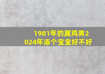 1981年的属鸡男2024年添个宝宝好不好