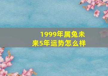 1999年属兔未来5年运势怎么样