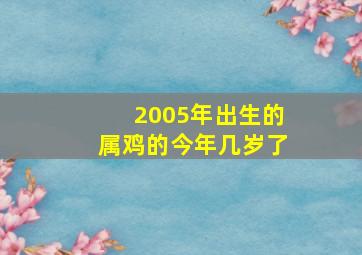 2005年出生的属鸡的今年几岁了