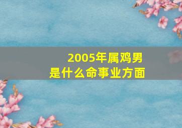 2005年属鸡男是什么命事业方面