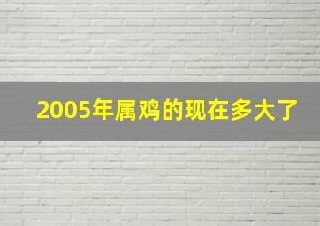 2005年属鸡的现在多大了