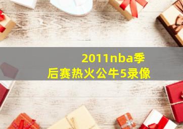 2011nba季后赛热火公牛5录像