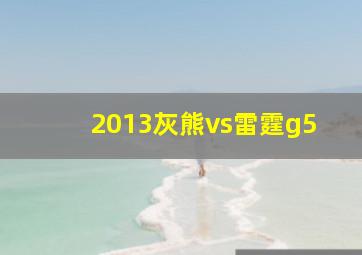 2013灰熊vs雷霆g5