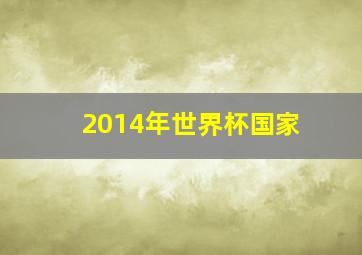 2014年世界杯国家