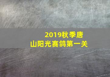 2019秋季唐山阳光赛鸽第一关