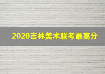 2020吉林美术联考最高分