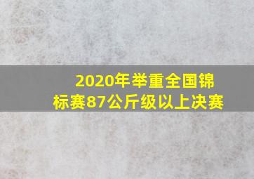 2020年举重全国锦标赛87公斤级以上决赛