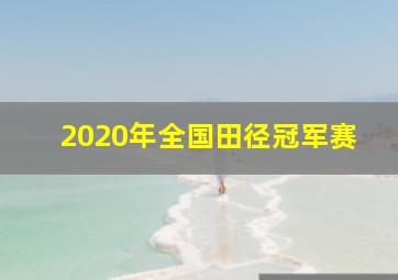 2020年全国田径冠军赛