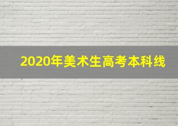 2020年美术生高考本科线