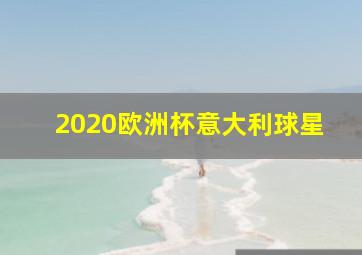 2020欧洲杯意大利球星