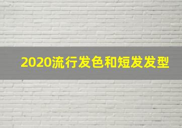 2020流行发色和短发发型