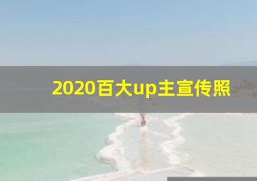 2020百大up主宣传照