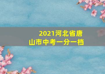 2021河北省唐山市中考一分一档