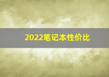 2022笔记本性价比