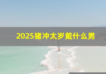 2025猪冲太岁戴什么男