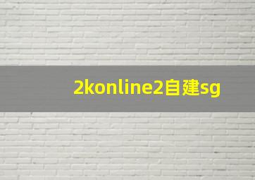 2konline2自建sg