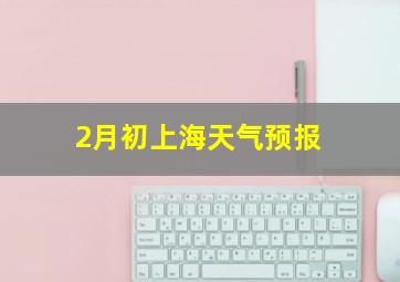 2月初上海天气预报