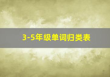 3-5年级单词归类表