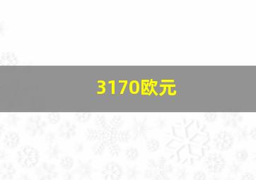 3170欧元