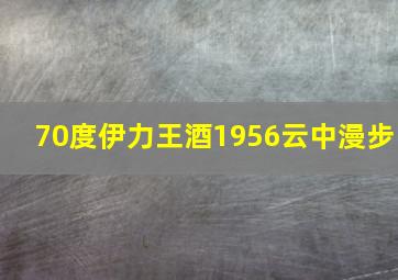 70度伊力王酒1956云中漫步