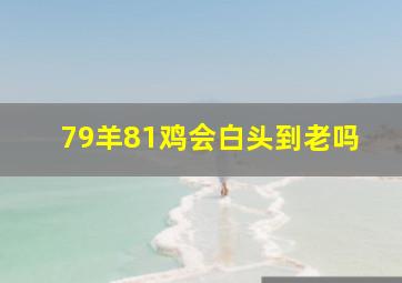 79羊81鸡会白头到老吗