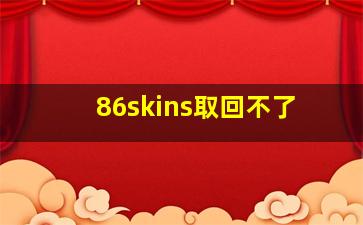 86skins取回不了