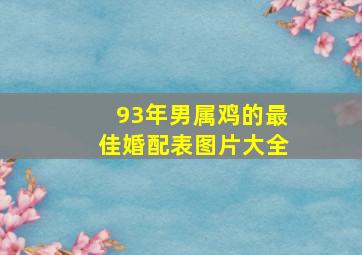 93年男属鸡的最佳婚配表图片大全