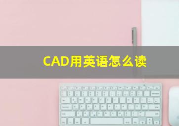 CAD用英语怎么读