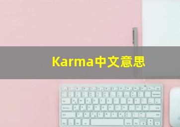 Karma中文意思