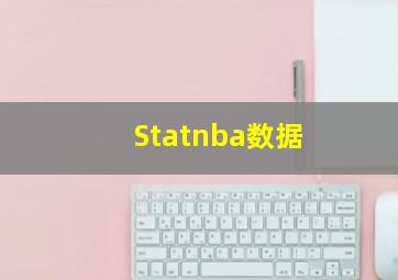 Statnba数据