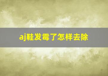 aj鞋发霉了怎样去除