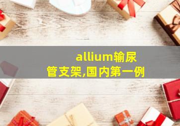 allium输尿管支架,国内第一例