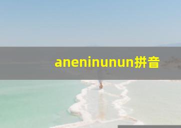 aneninunun拼音