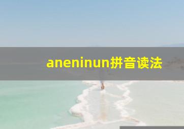 aneninun拼音读法