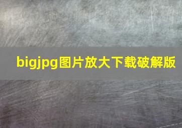 bigjpg图片放大下载破解版