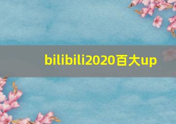 bilibili2020百大up