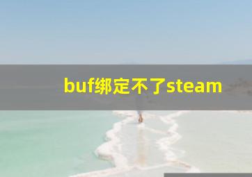 buf绑定不了steam