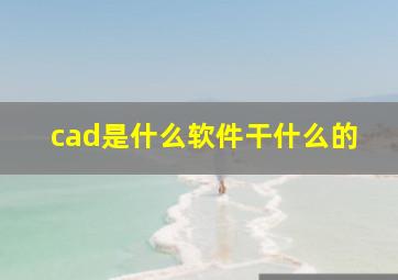 cad是什么软件干什么的