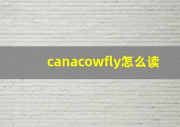 canacowfly怎么读