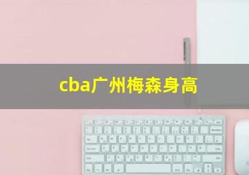 cba广州梅森身高