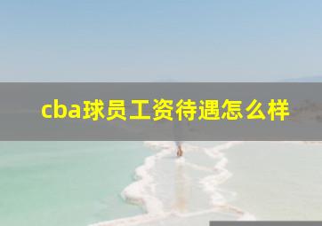 cba球员工资待遇怎么样