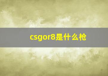 csgor8是什么枪