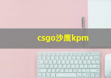 csgo沙鹰kpm