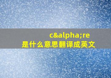 cαre是什么意思翻译成英文