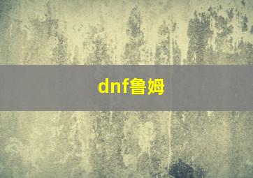 dnf鲁姆