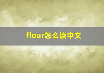 flour怎么读中文