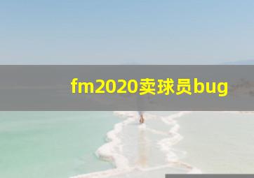 fm2020卖球员bug